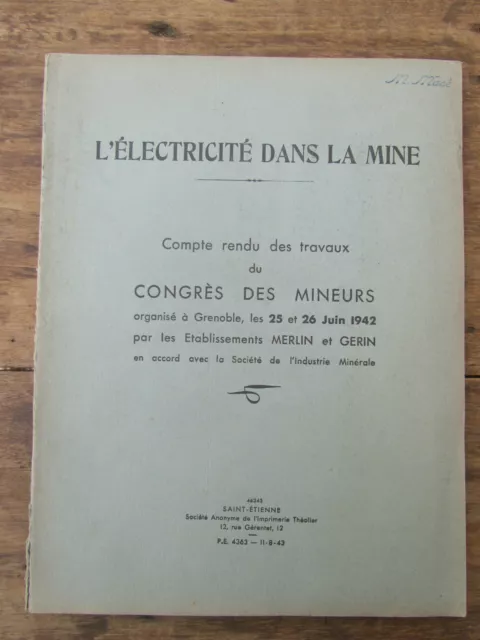 Electricidad En El Mine Contador De Representación Congreso De Las Menores 1942