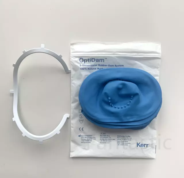 10Pcs Dental KERR Rubber Dam Sheets 3D Nipple OptiDam Anterior Posterior Frame