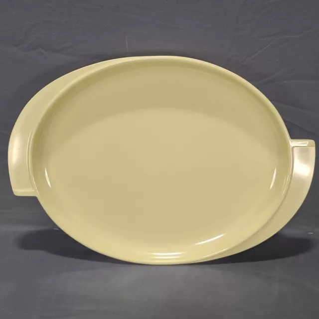 Vintage Boonton Melamine Yellow Winged Serving Platter See Description