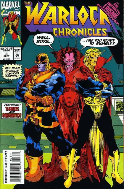Warlock Chronicles #3 VF/NM; Marvel | Infinity Crusade Thanos - we combine shipp