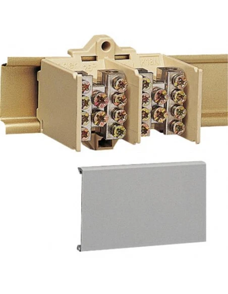 Bloc jonction 2P 2X25 + 4X16 + couvercle de protection HAGER K023