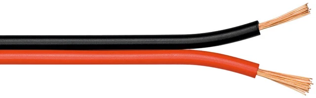 Cavo altoparlante rosso/nero; LSK 2X1,5 ROSSO/NERO - 50m CU