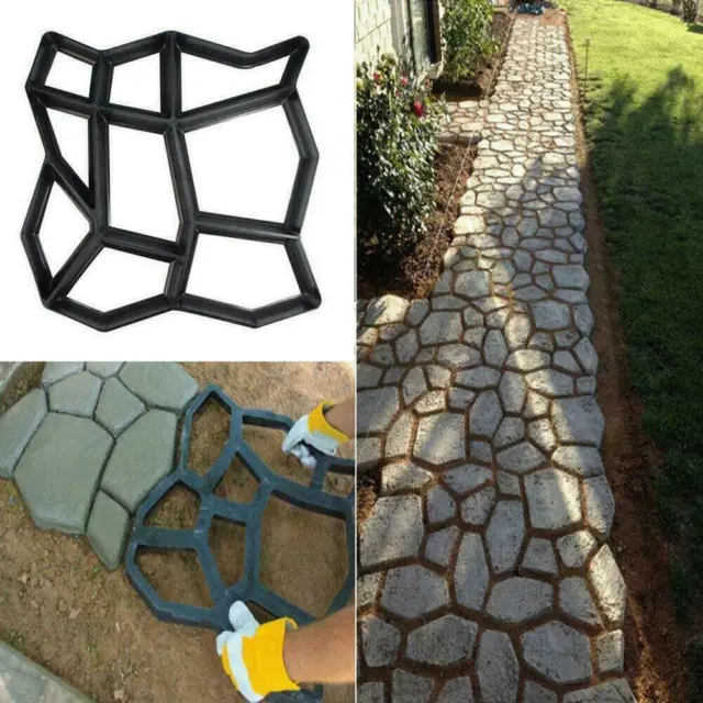 Path Maker Driveway Walk Pavement Paving Mold Patio Hot Concrete Stones