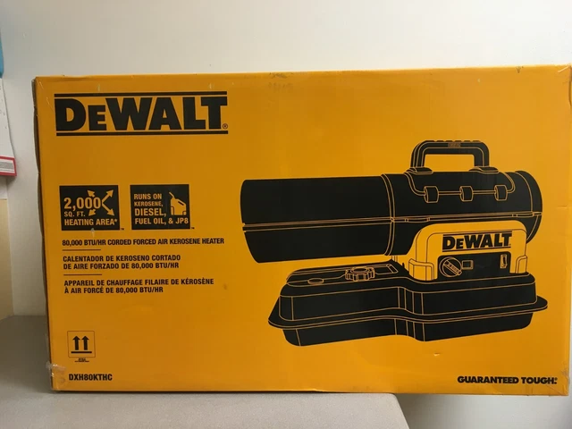 DeWalt F340761 80000 Btu/h 1750 sq ft Forced Air Kerosene Heater
