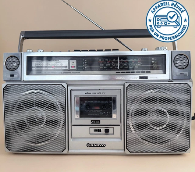 Ghettoblaster Vintage Sanyo M7900 - Révisé Et Fonctionnel - Boombox Années 80