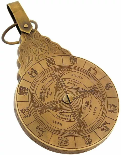 ENGLISH ARABIC CALENDAR Astrolabe Arabic Globe Navigation Astrological