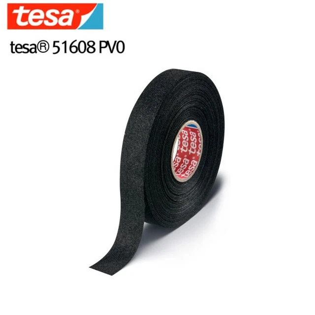 1pcs Tesa Tape Original Isoband 51608 19mm X 15m Adhesive Wiring Loom Cloth Tape