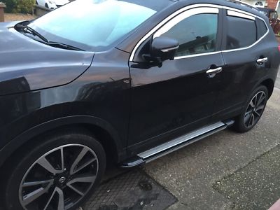 PEDANE LATERALI PER CITROEN BERLINGO II 2008-2018 in alluminio nero 2tlg 