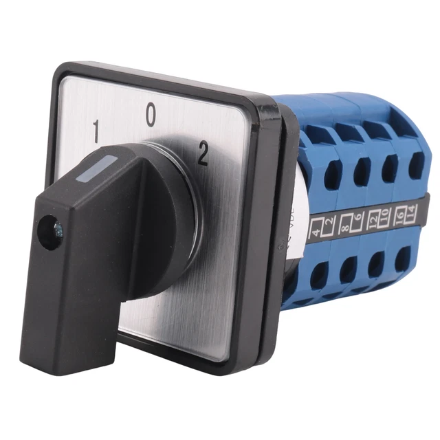 Interrupteur Marche-arrêt 3 Positions On-Off-On, 4 Phases, 20A 500V - Modifié SODIAL