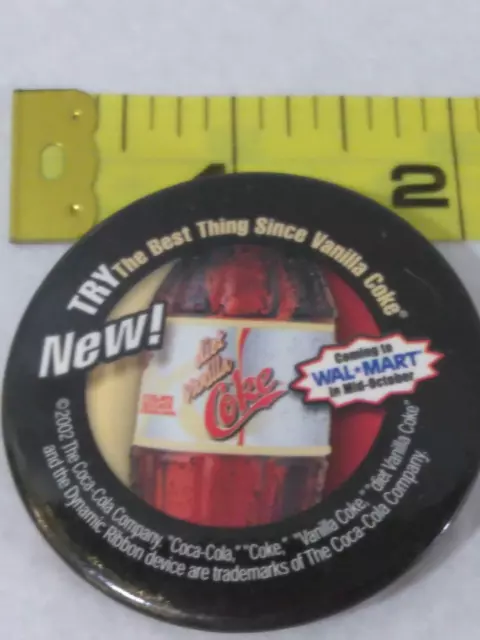 DIET VANILLA COKE PRE-LAUNCH ADVERTISING PIN WAL-MART 2002 ~ Ships FREE