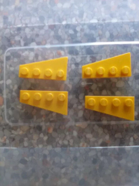 LEGO parte 41769/70 2x4 ala sinistra e destra x2 coppia giallo (b90) guerre stellari