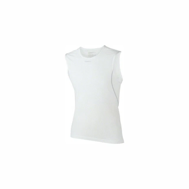 Craft Cool Mesh Super Light Sleeveless Mens Base Layer White Top