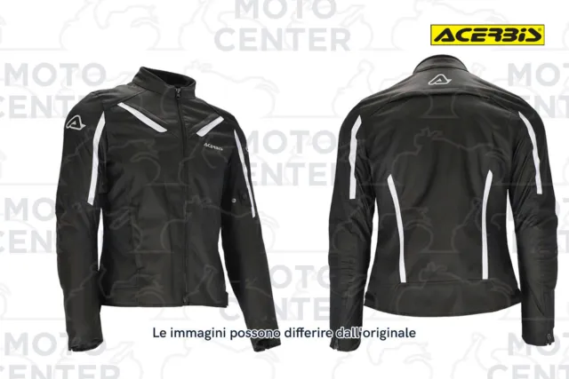 Motorrad-Jacke Mann Sommerrock ACERBIS Ce X-Mat Farbe Schwarz Weiß Größe L