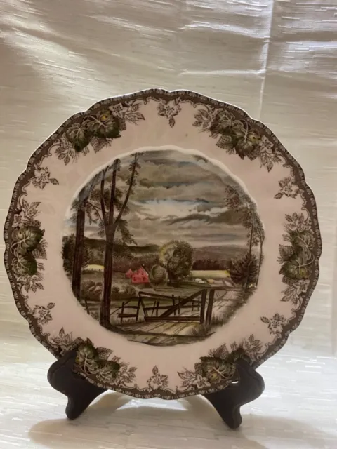 “The Hayfield” Johnson Brothers Dinner Plate Friendly Village 10.5 England