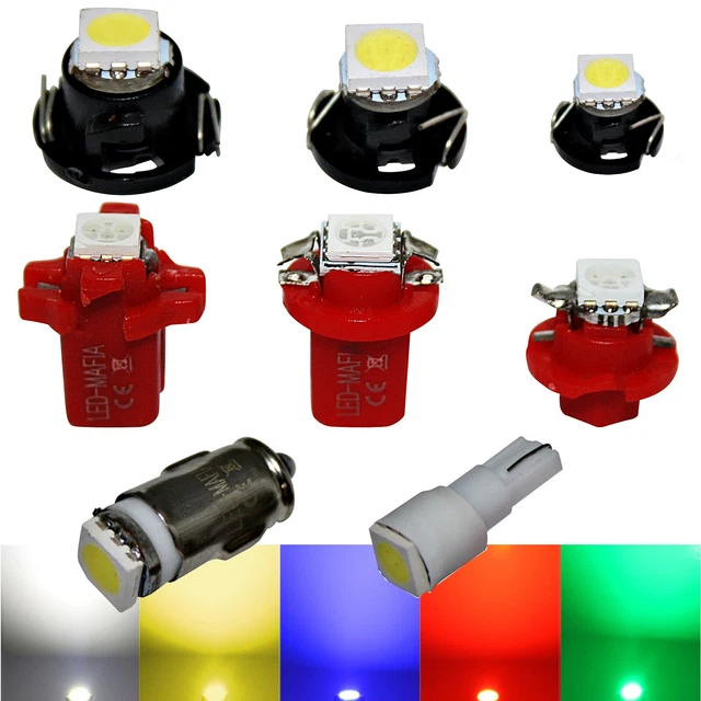 ALL Speedometer Lights LED Base B85d B83d T3 T5 ba7s White Red Blue ALL Speedometer Lights LED Base B85d B83d T3 T5 ba7s White Red Blue