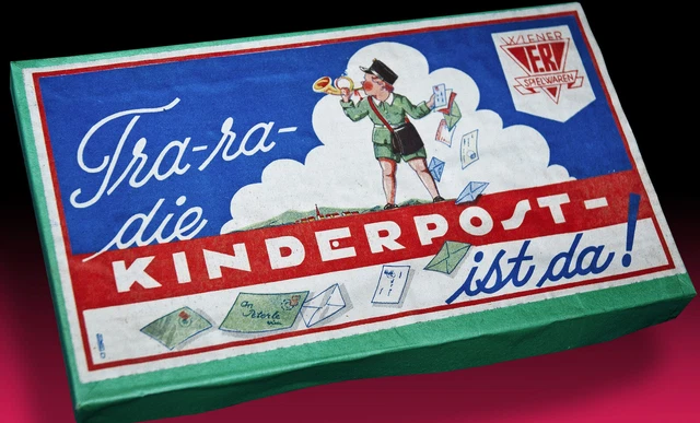 SEHR SCHÖNE ALTE KLEINE KINDERPOST F.R. WIENER SPIELWAREN ca. 1930er JAHRE - a