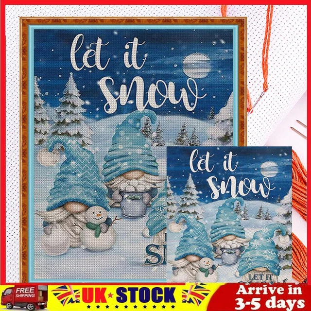 Christmas Goblin Full Cross Stitch 11CT Cotton Thread DIY Counted Embroidery Kit