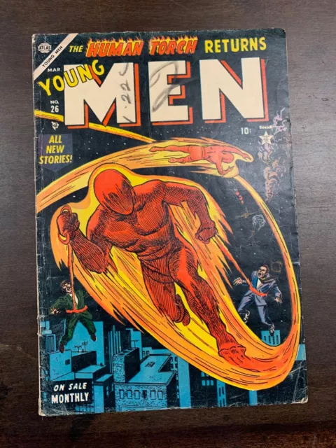 Young Men #26 1954-  Vg Atlas-Human Torch-Captain America-Sub-Mariner