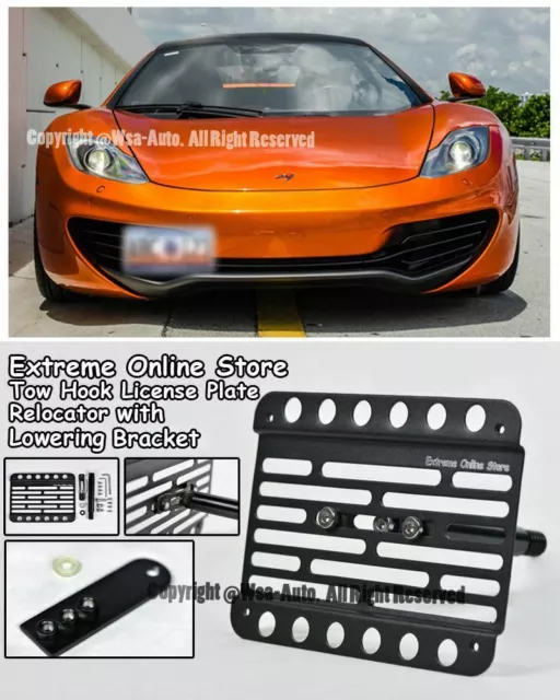12-14 FOR MCLAREN MP4-12C PDC Front Tow Hook License Plate W
