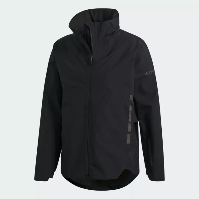 adidas Terrex Myshelter Gore-Tex GTX Paclite Black CLIMAPROOF Rain Coat Jacket