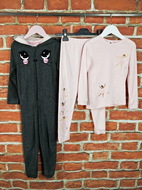 Pacchetto Abbigliamento Notte Ragazze Età 4-5 Anni M&S H&M Set Pigiami Tuta Salotto Bambini 110Cm