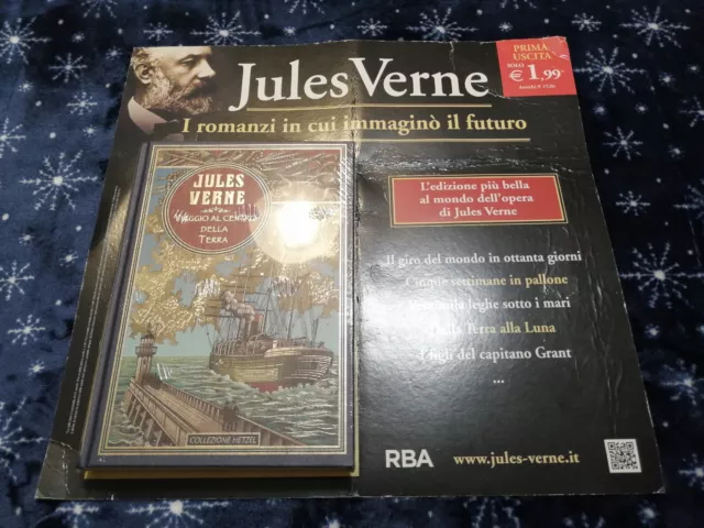 Viaggio al Centro della Terra Jules Verne Libro Collezione Hetzel Fantasy RBA