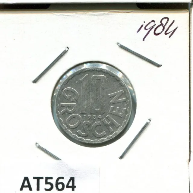 10 GROSCHEN 1984 AUSTRIA Coin #AT564U