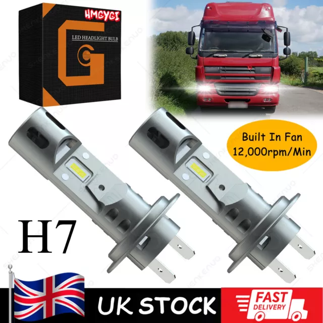 For Daf Cf 65 75 85 2x H7 24v Led Headlights Bulbs Xenon Bright White Light Z7