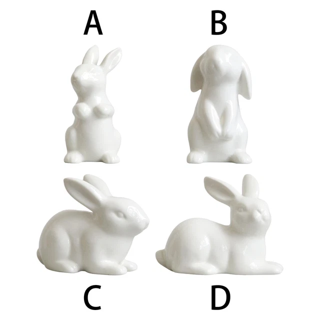 Adorable Lapin De Pâques Figurines Figurines Sculptures Artisanat En Céramique