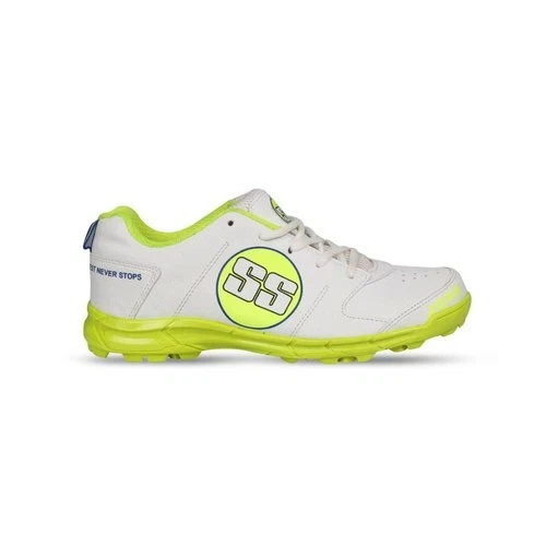 SS SPORTS CRICKET Shoes Josh Unisex White Neon Studs Size Uk 7