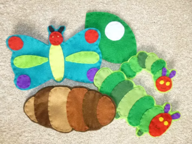 The Very Hungry Caterpillar mini felt life cycle pack  EYFS, butterfly