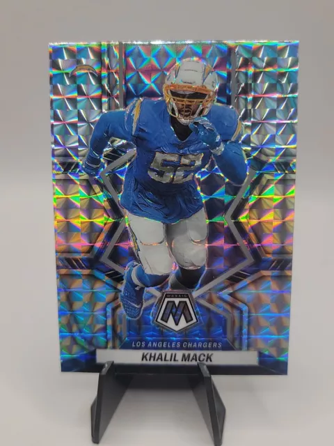 2022 Panini Mosaic Football Khalil Mack Mosaic Genesis Prizm Chargers