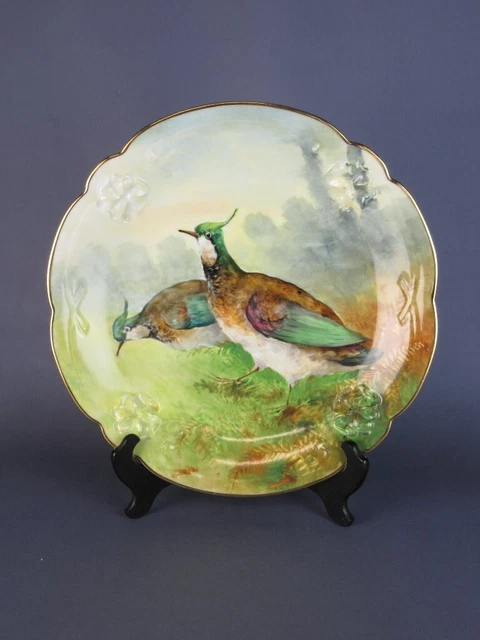 8 Pouces - Assiette En Céramique, Peinte à La Main, Art Rouge Créatif