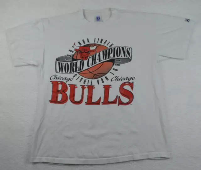 Buy the Vintage 1997 Chicago Bulls NBA Champions LOGO 7 Shirt NWT Sz 2X