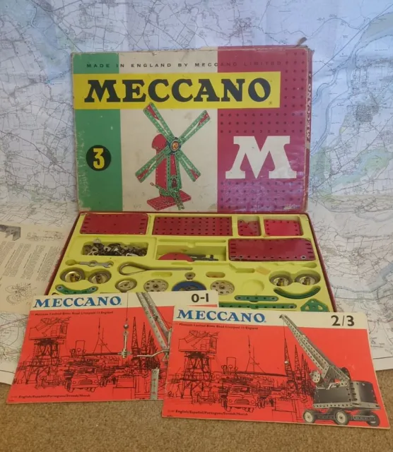 Vintage Meccano set 3 Windmill