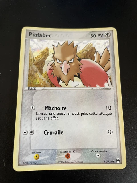 Piafabec Holo - Pokemon 81/112 Ex Rouge Feu Vert Feuille Proche Du Neuf Fr
