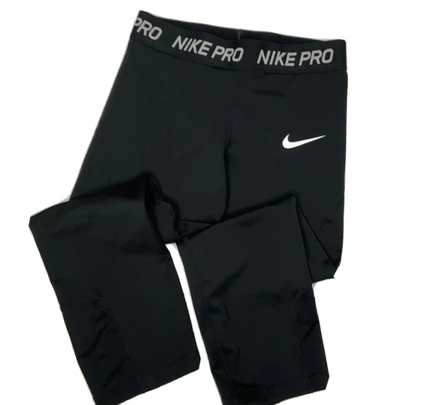 Nike Pro Leggings Capri Running Athletic Fitness Youth Girls AQ9041 Sz L