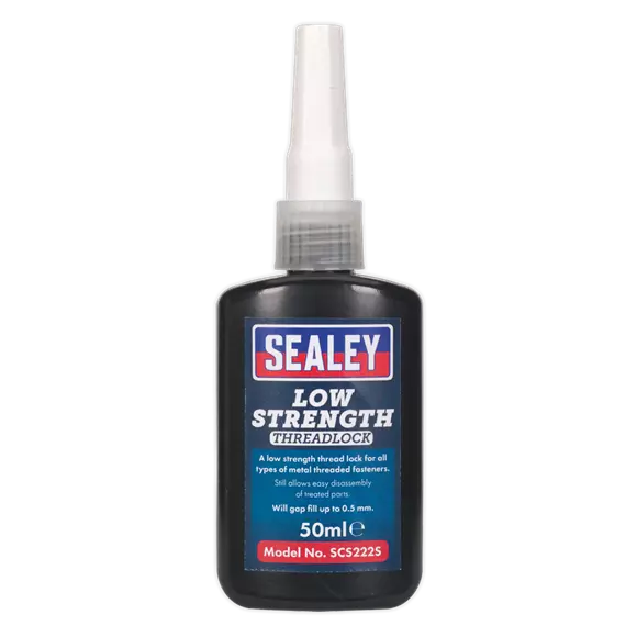 Sealey SCS222S Thread Lock - Low Strength Grade (Grey Liquid) 50ml