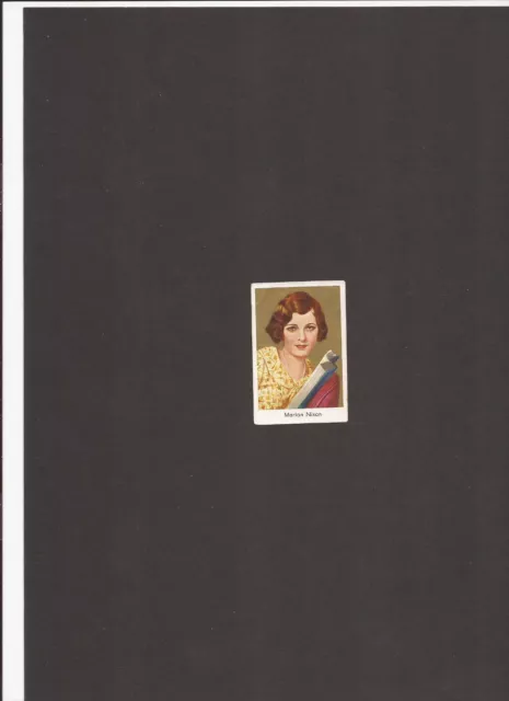 MARION NIXON ~ RARE SALEM GOLDFILM GERMAN CIGARETTE CARD ~ NO.416 ~ 1930s