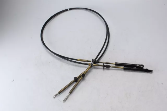 28 JK H OMC Johnson Evinrude Control Cable 5' Set of 2 OEM Freshwater