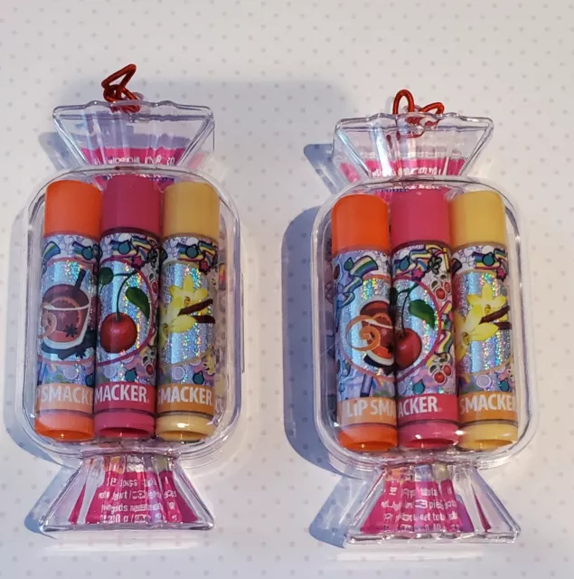Lip Smacker Flavored Lip Balm- Candy Trio Lot Of 2
