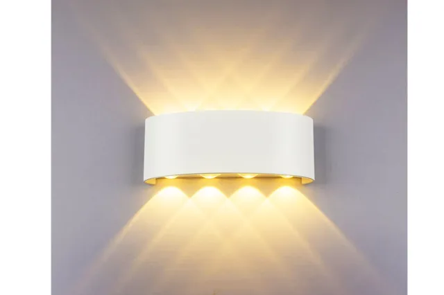 Applique LED Lampada da Parete Ovale 24W Luce Calda Bianco Esterno Interno FD-11