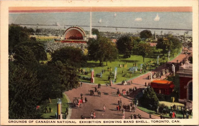 Grounds of Canadian National Exhibition Showing Band Shell, Toronto Postcard I08