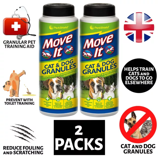 Pet Cat & Dog Repellent Powder Animal Non Toxic Natural For Garden Patio Uk x2