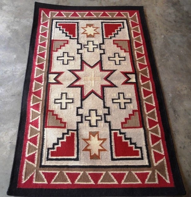SOUTHWESTERN NAVAJO KILIM Area Rug Runner Native American Tribal Wool