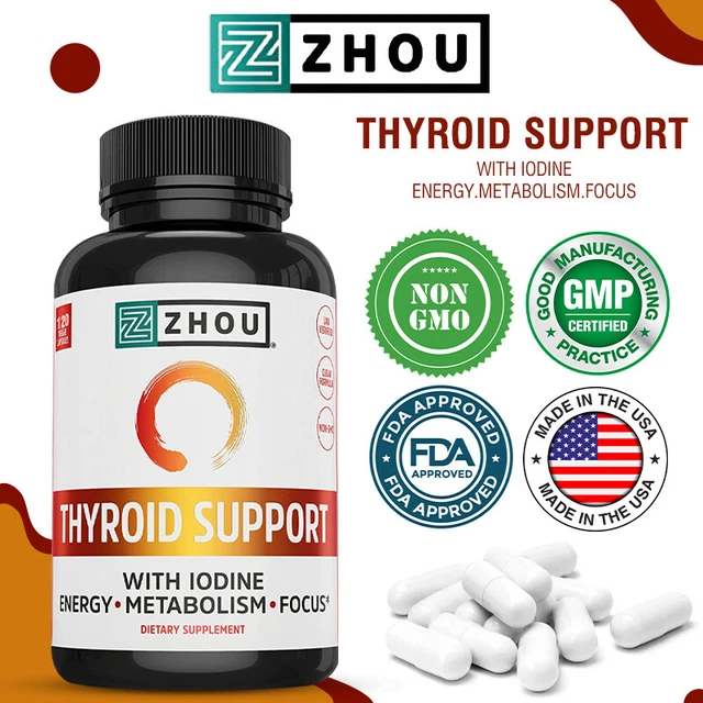 ZHOU THYROID SUPPORT Promotes Thyroid Health and Metabolism