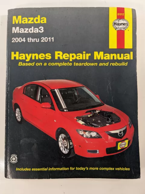 Mazda3 Repair Service Workshop Manual Haynes Chilton 2004 Thru 2011 Preowned