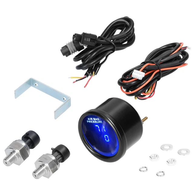 DUAL AIR BAG Suspension Pressure Gauge 2Inch with 1/8NPT Electrical