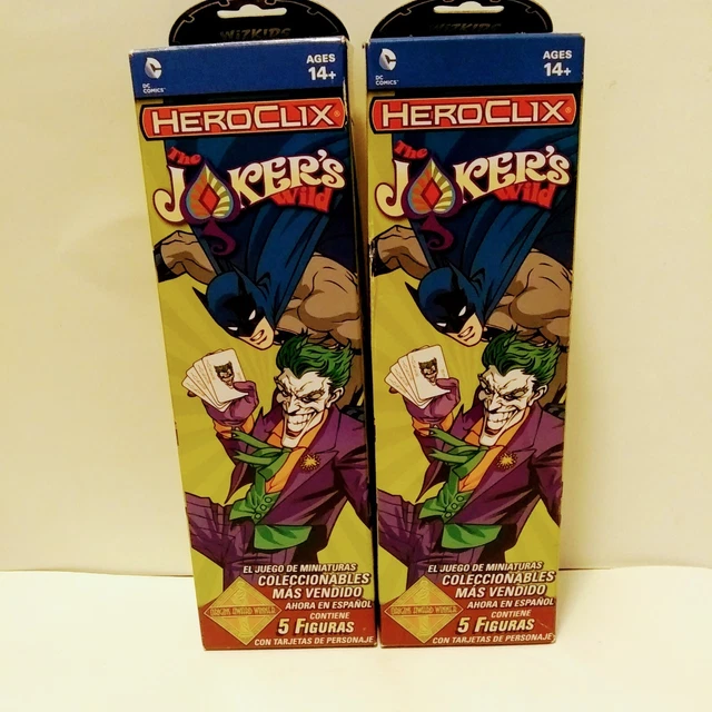 Lot of 2 DC HeroClix: The Joker's Wild Booster Pack Spanish Edition