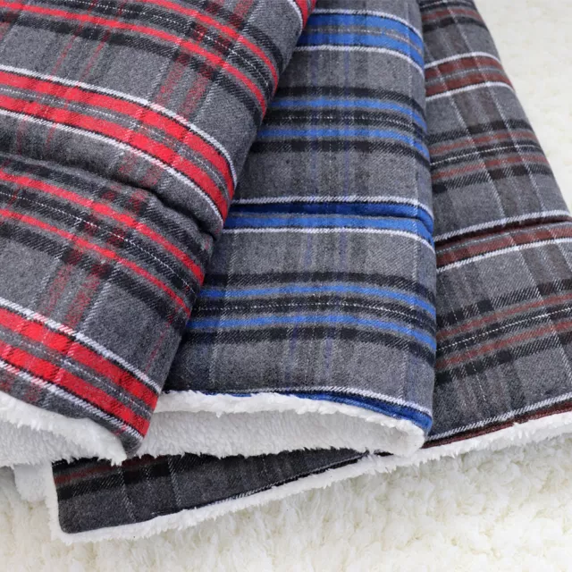 Pet Bed Cushion Mat Pad Dog Cat Kennel Crate Cozy Soft Warm Fleece Sleeping Bed 3
